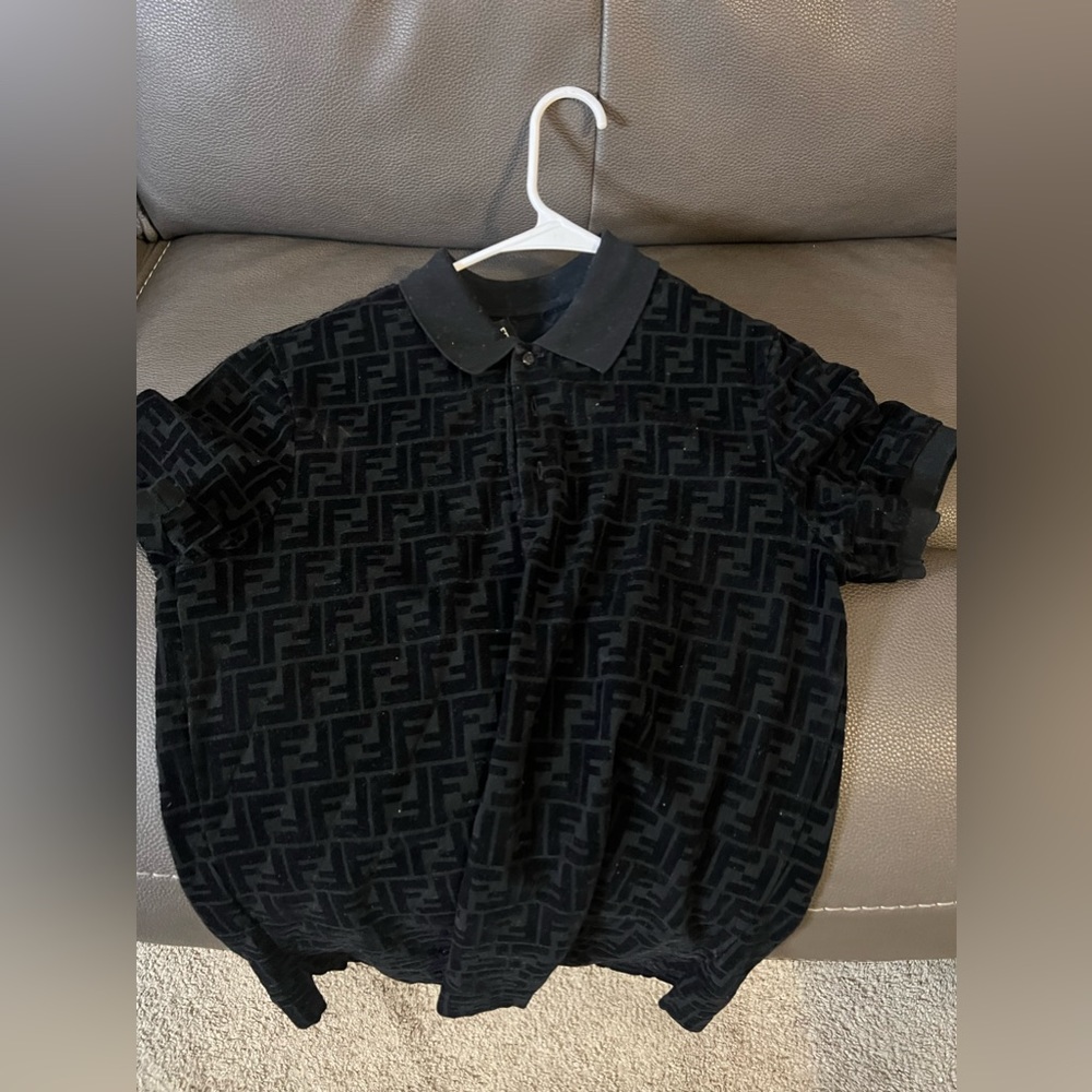 Fendi logo button up